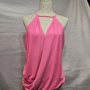 Express Pink Halter Tank Top